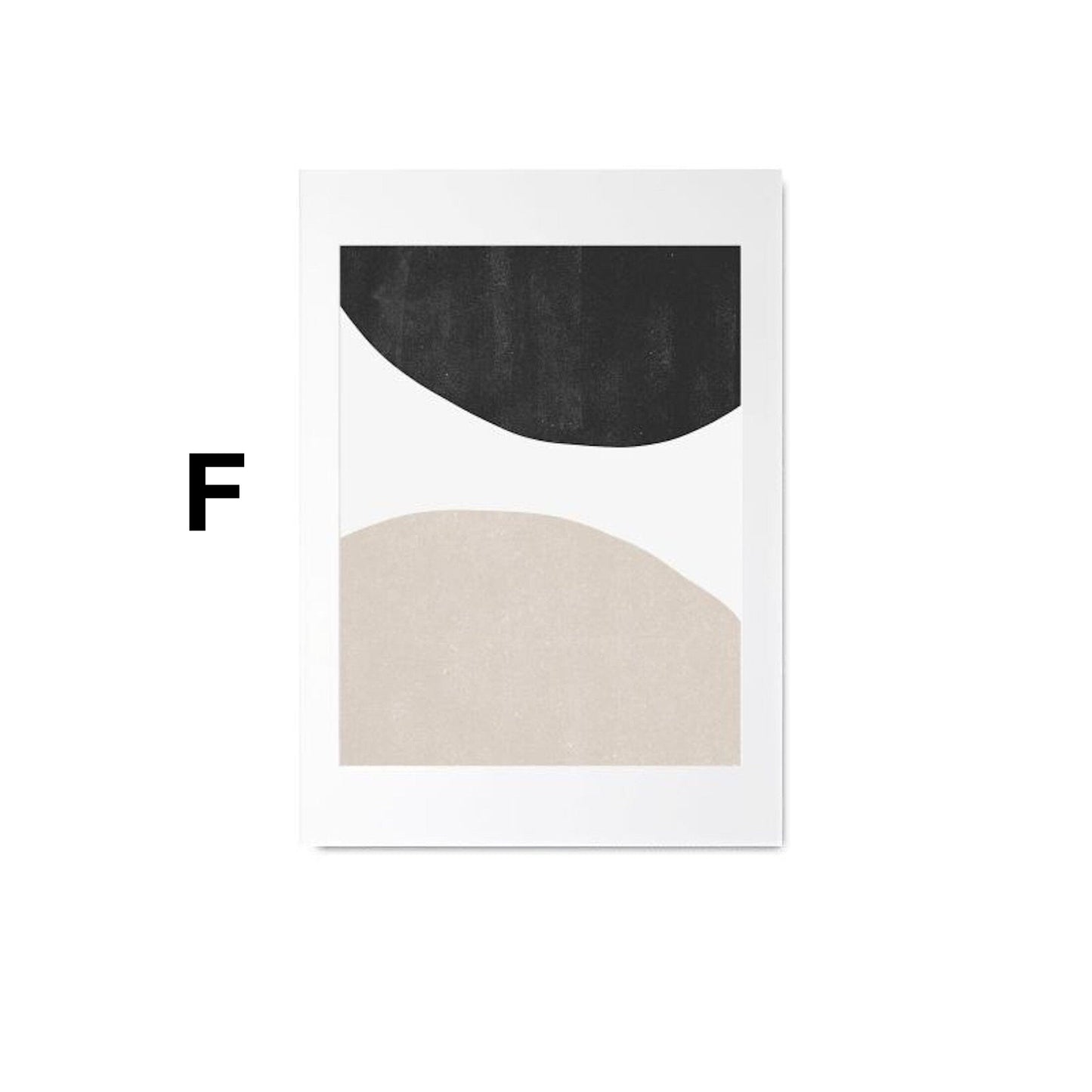 Lámina Decorativa con Rostros de Líneas y Formas Abstractas (Sin Marco)